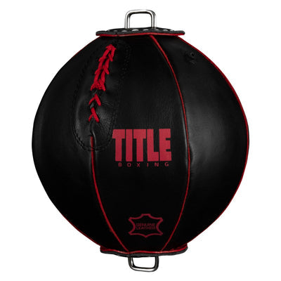 TITLE Boxing Retro Style Leather Double End Bag