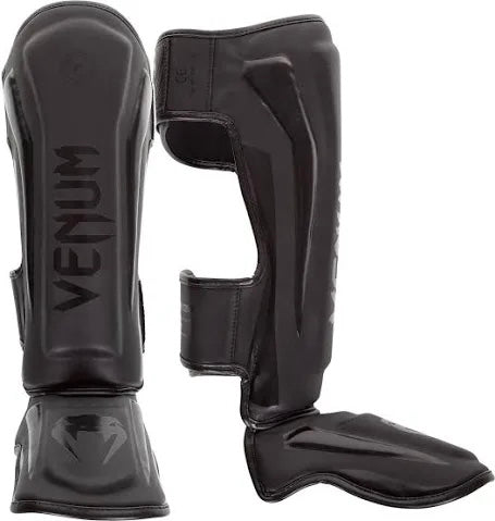 Venum Elite Shin Guards - black