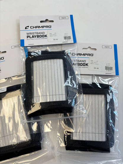 Champro Three Card Wristband Playbook - (Used)