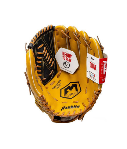 Franklin 13” Fielders Glove - Right Hand Throw Tan/Black