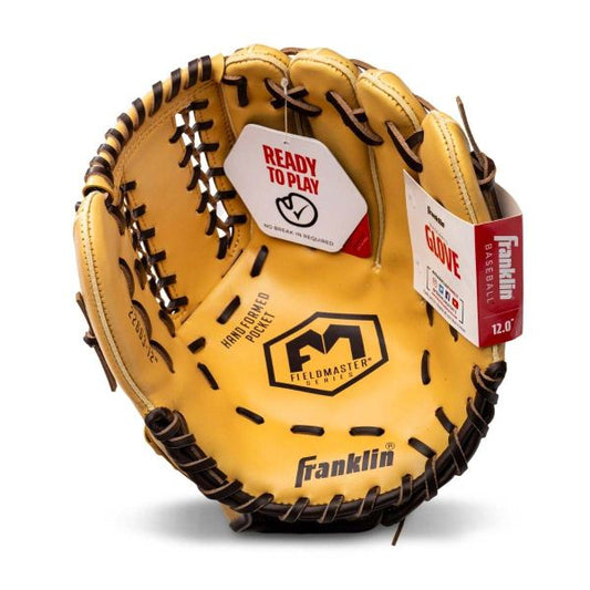 Franklin 12” Fielders Baseball / Softball Glove - Left Hand Throw Tan