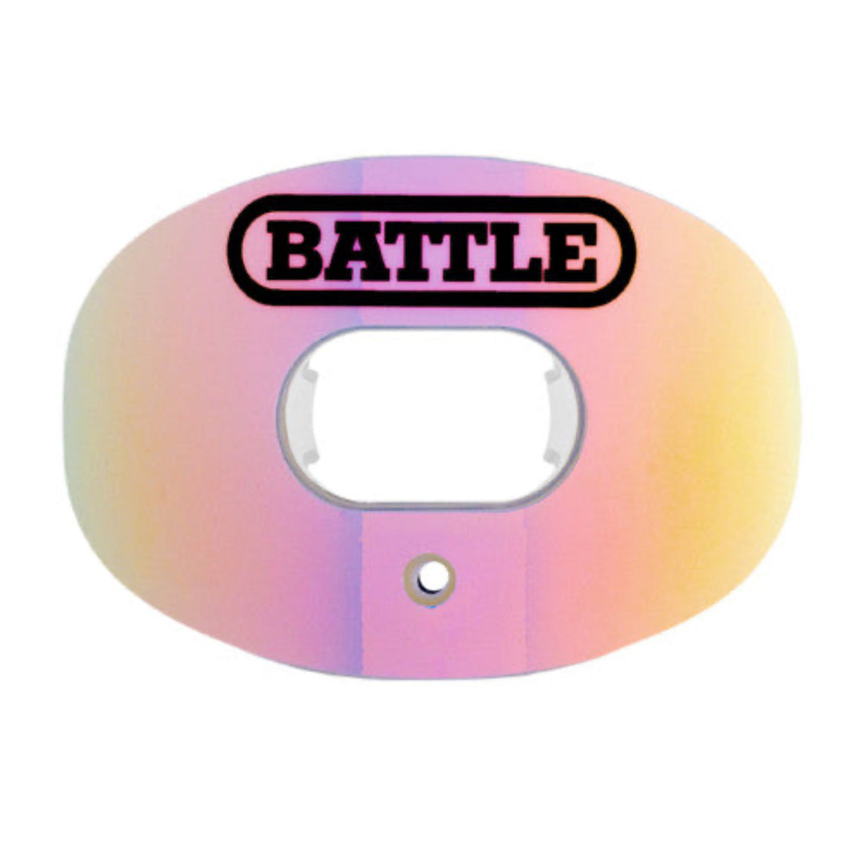 BATTLE Oxygen Football Mouthguard - light pink and light yellow Chrome