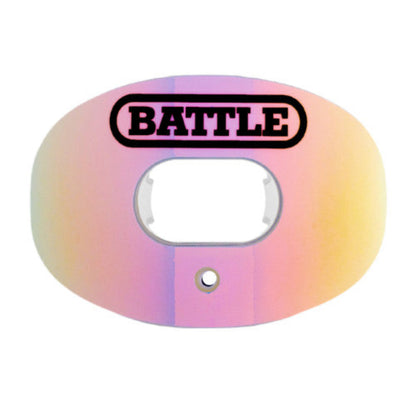 BATTLE Oxygen Football Mouthguard - light pink and light yellow Chrome