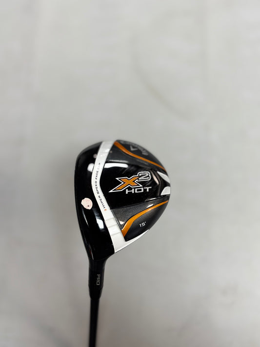 Callaway X2 Hot Fairway Wood 15 Degree Loft Left Handed (used)