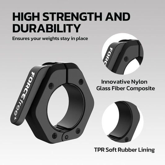 Force Free + Pro Lock Magnetic Olympic Barbell Collars - PAIR