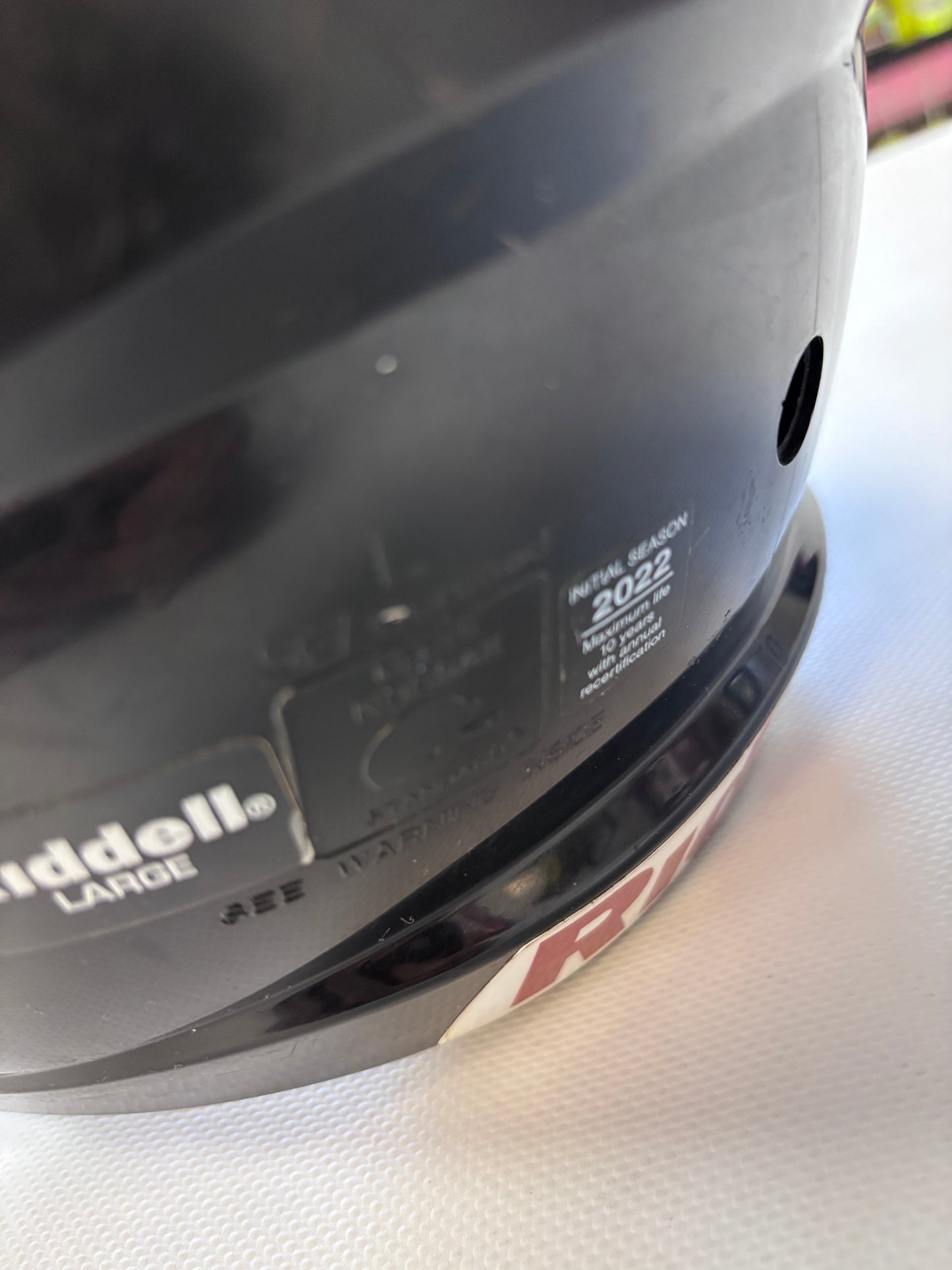 Riddell Victor Youth Large 2022- Shiny Black (used)