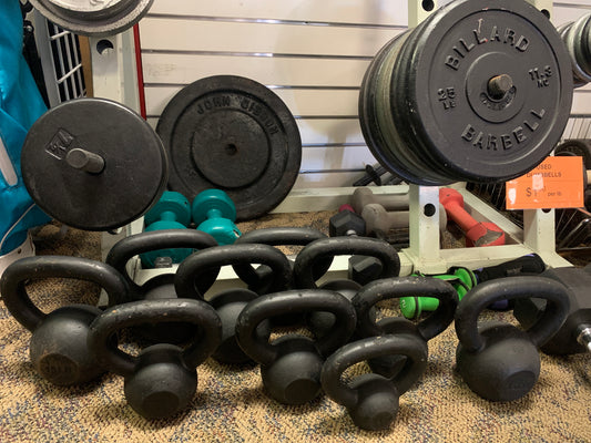 Used Plates & Kettlebells (in-store only)