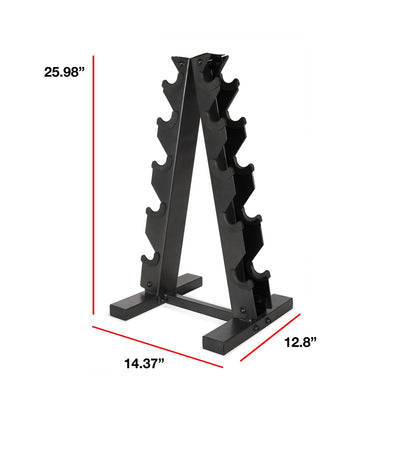 a-frame dumbbell rack dimensions