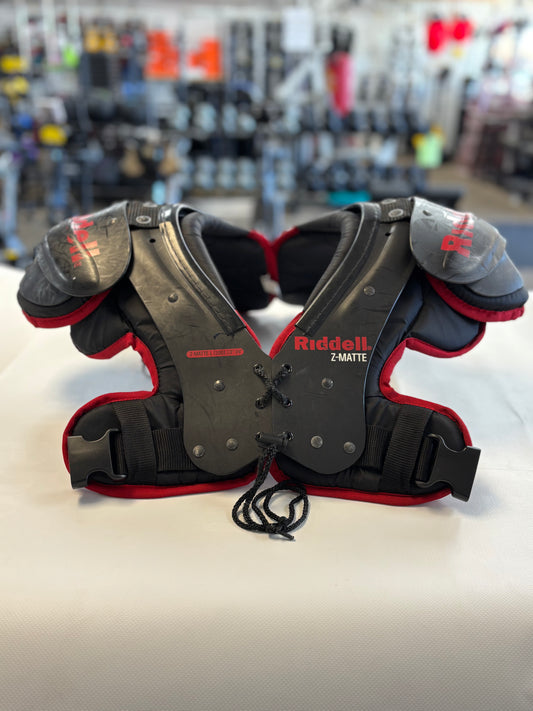 Riddell Z-Matte Shoulder Pads - Youth Large (Used)