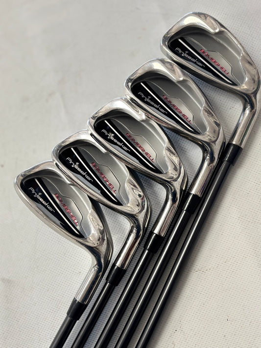 Pinseeker Bombshell Irons , 6, 8, 9, PW, SW (used)