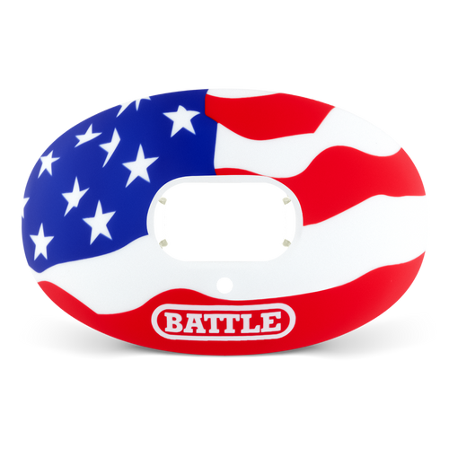 Colored American flag Battle Football Mouthguard