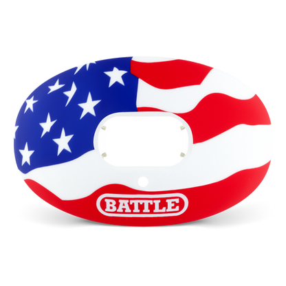 Colored American flag Battle Football Mouthguard