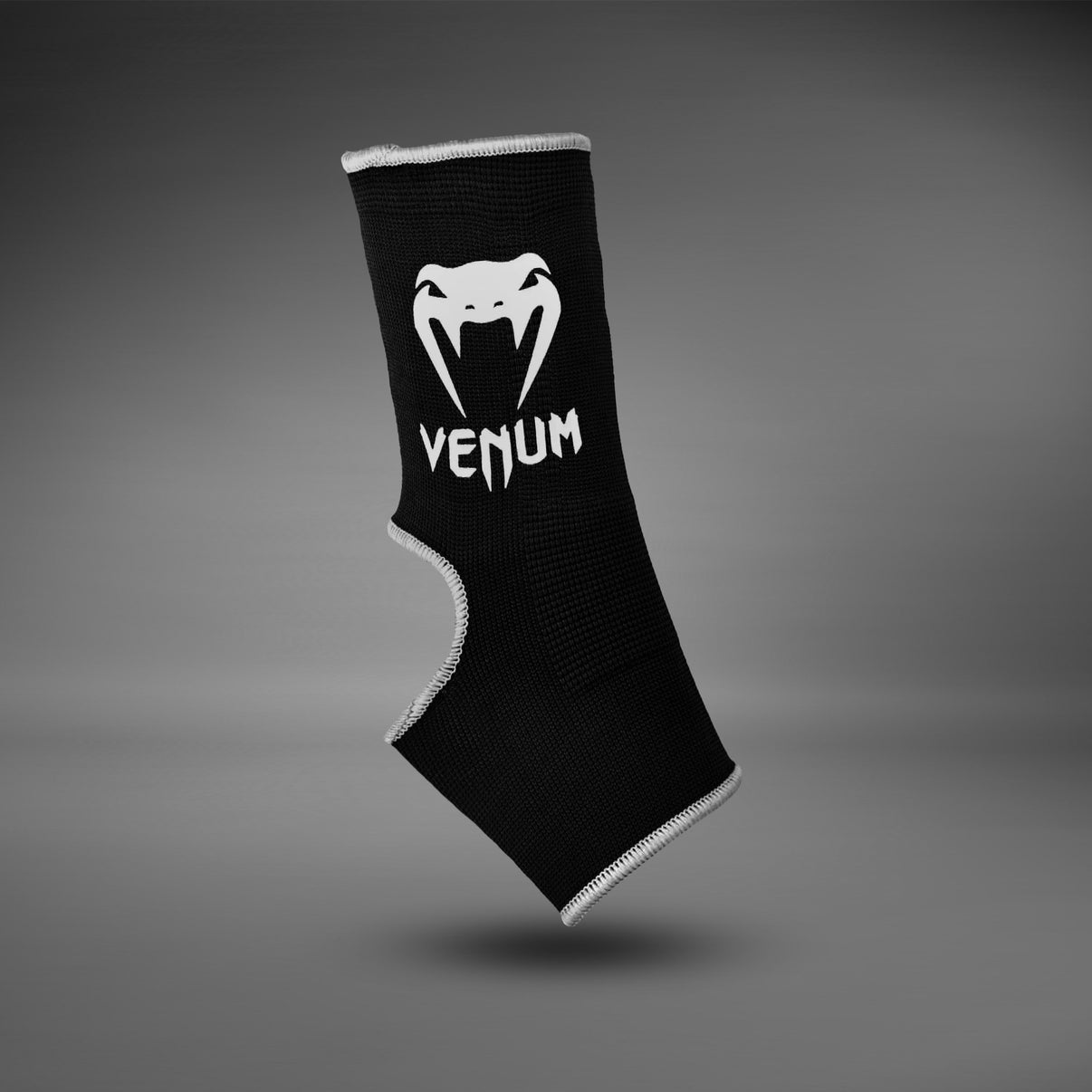 Venum Kontact Ankle Support Guards - High Quality Elasticated Cotton for Optimal Stability, Black/Silver