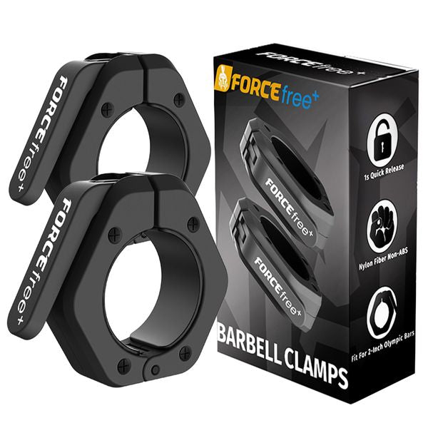 Force Free + Pro Lock Magnetic Olympic Barbell Collars - PAIR
