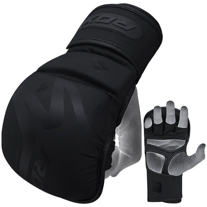 RDX T15 Nior Hybrid MMA Grappling  Gloves With Knuckle Protection