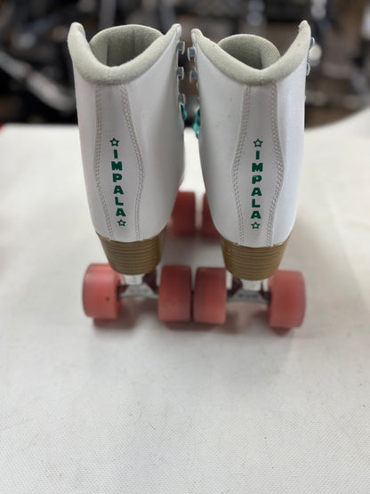 White Impala Rollerskates Size 7 (used)