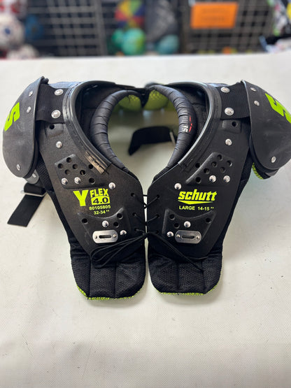 Schutt Y-Flex 4.0 Youth Large Football Shoulder Pads