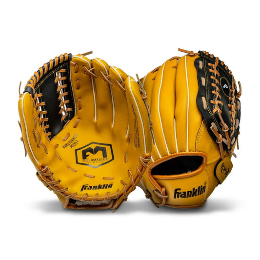 Franklin 12” Baseball / Softball Glove - Left Hand Throw Tan/Black