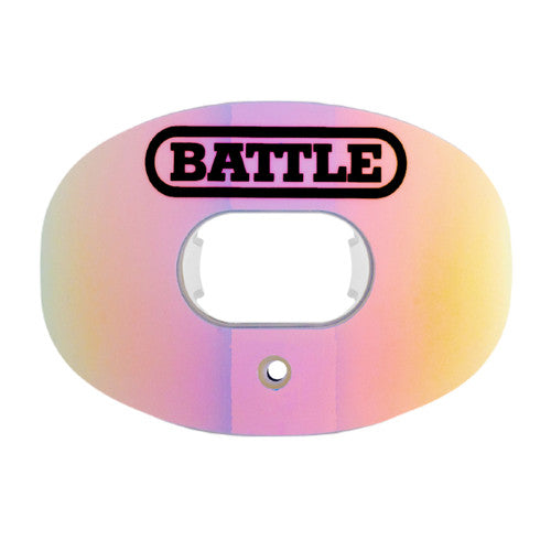 Battle Oxygen Convertible Strap Football Mouthguard- Solid Colors - Shiny