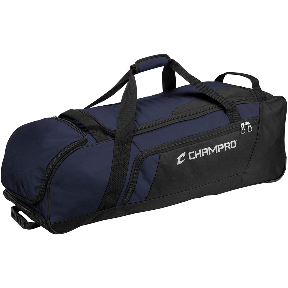 Champro Wheeled Catchers Bag- Navy blue