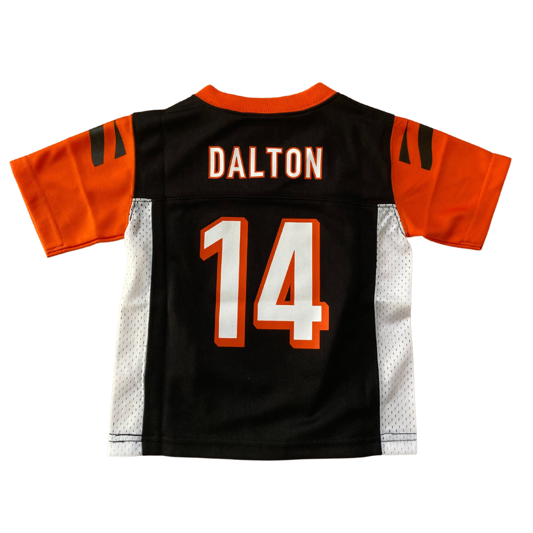 Nike Cincinnati Bengals No14 Andy Dalton Anthracite Salute to Service Men's Stitched NFL Limited Therma Long Sleeve Jersey
