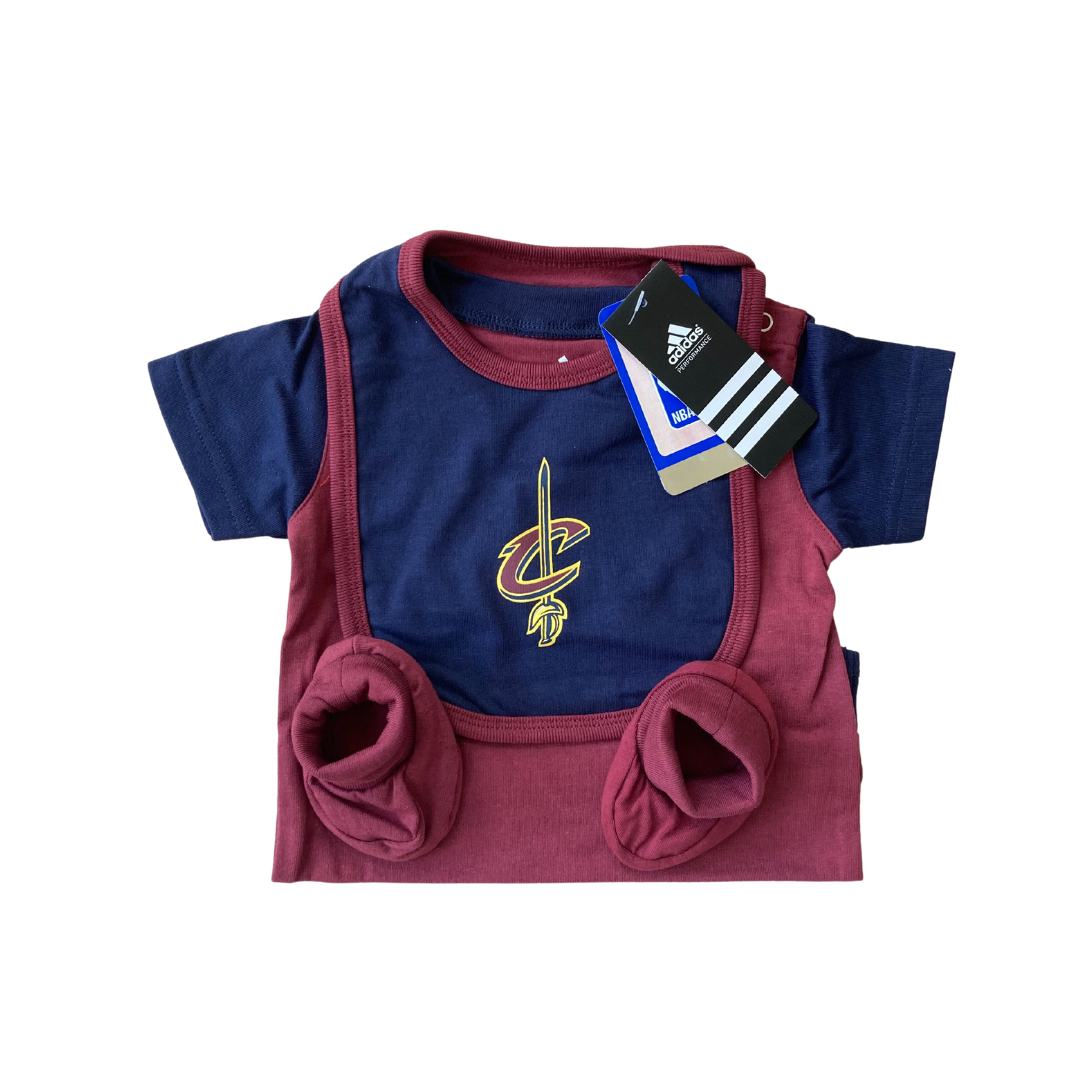 Cleveland Cavaliers Onesie/Bib/Booties Set