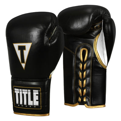 Title Boxeo Mexican Leather Training Gloves Quatro - Lace or Velcro