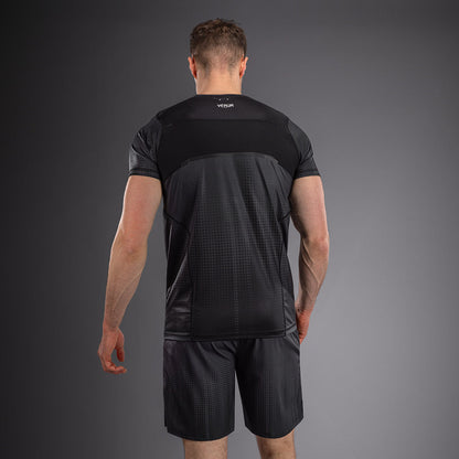 Venum Stealth Short Sleeve Rashguard- Black/White