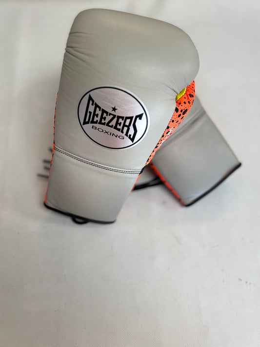 Geezers Elite Pro 10oz Lace up Boxing Gloves