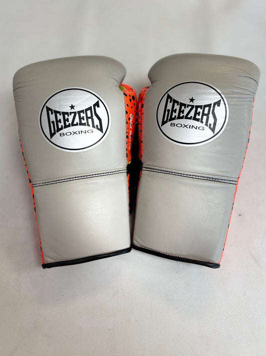 Geezers Elite Pro 10oz Lace up Boxing Gloves