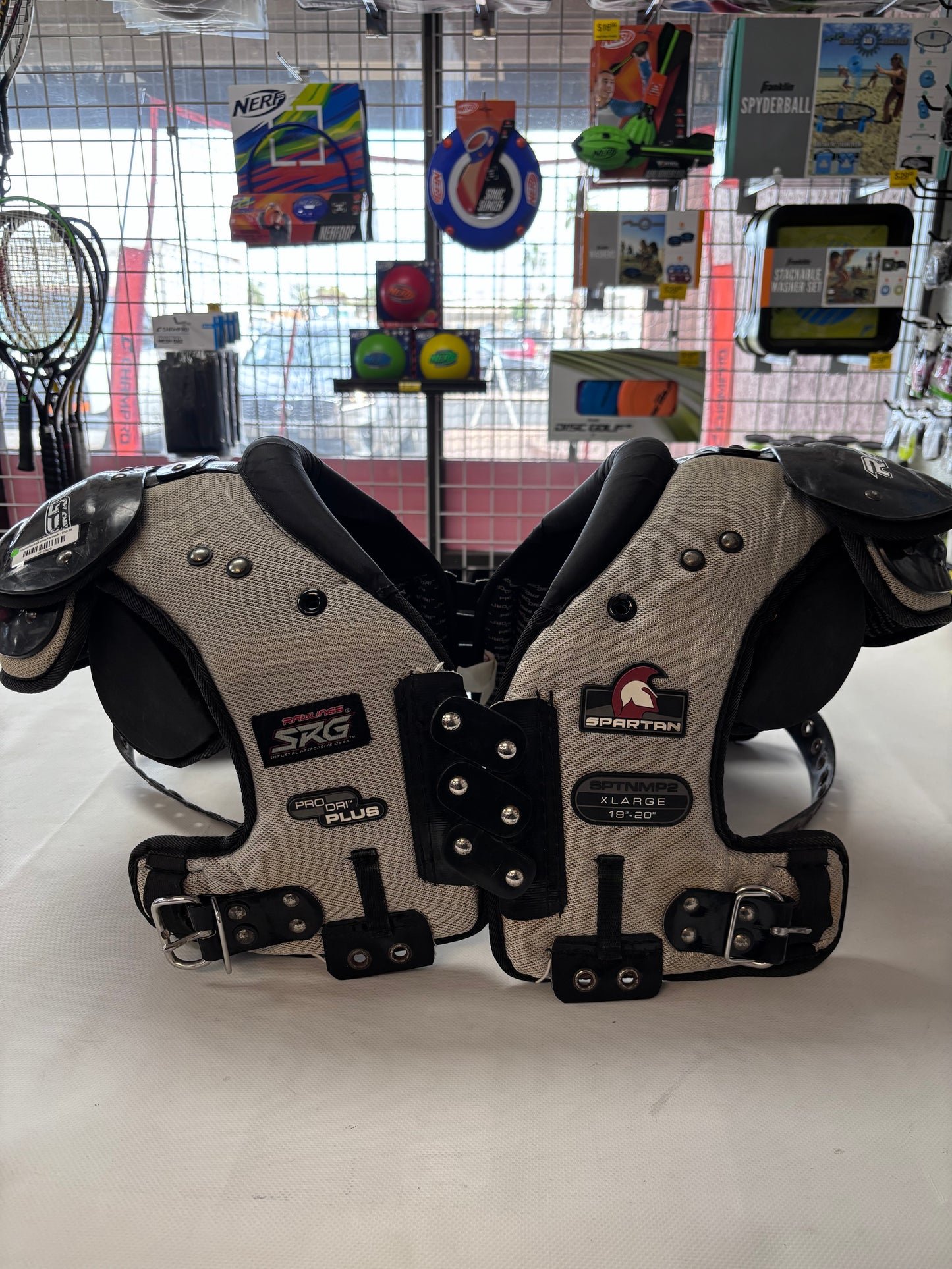 Spartan Adult XL Shoulder Pads (used)