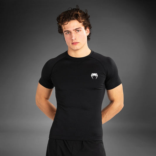Venum Contender Men’s Short Sleeve Rashguard - Black