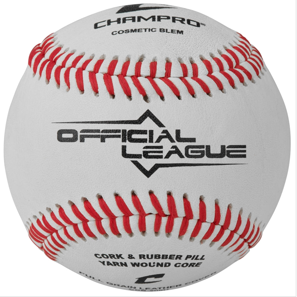 Champro Official League Full Grain Leather Baseball