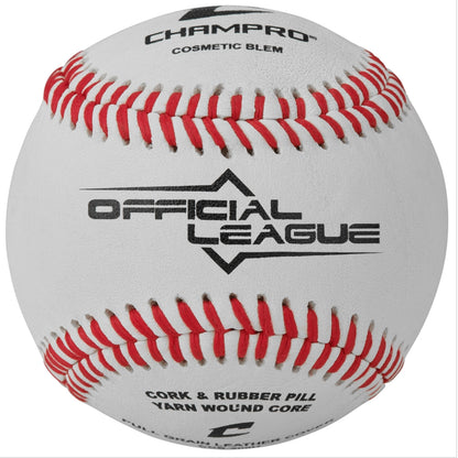 Champro Official League Full Grain Leather Baseball