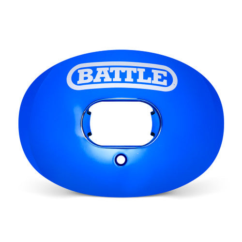 Battle Oxygen Convertible Strap Football Mouthguard- Solid Colors - Royal Blue