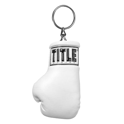 Title Boxing Gloves Keychains - White