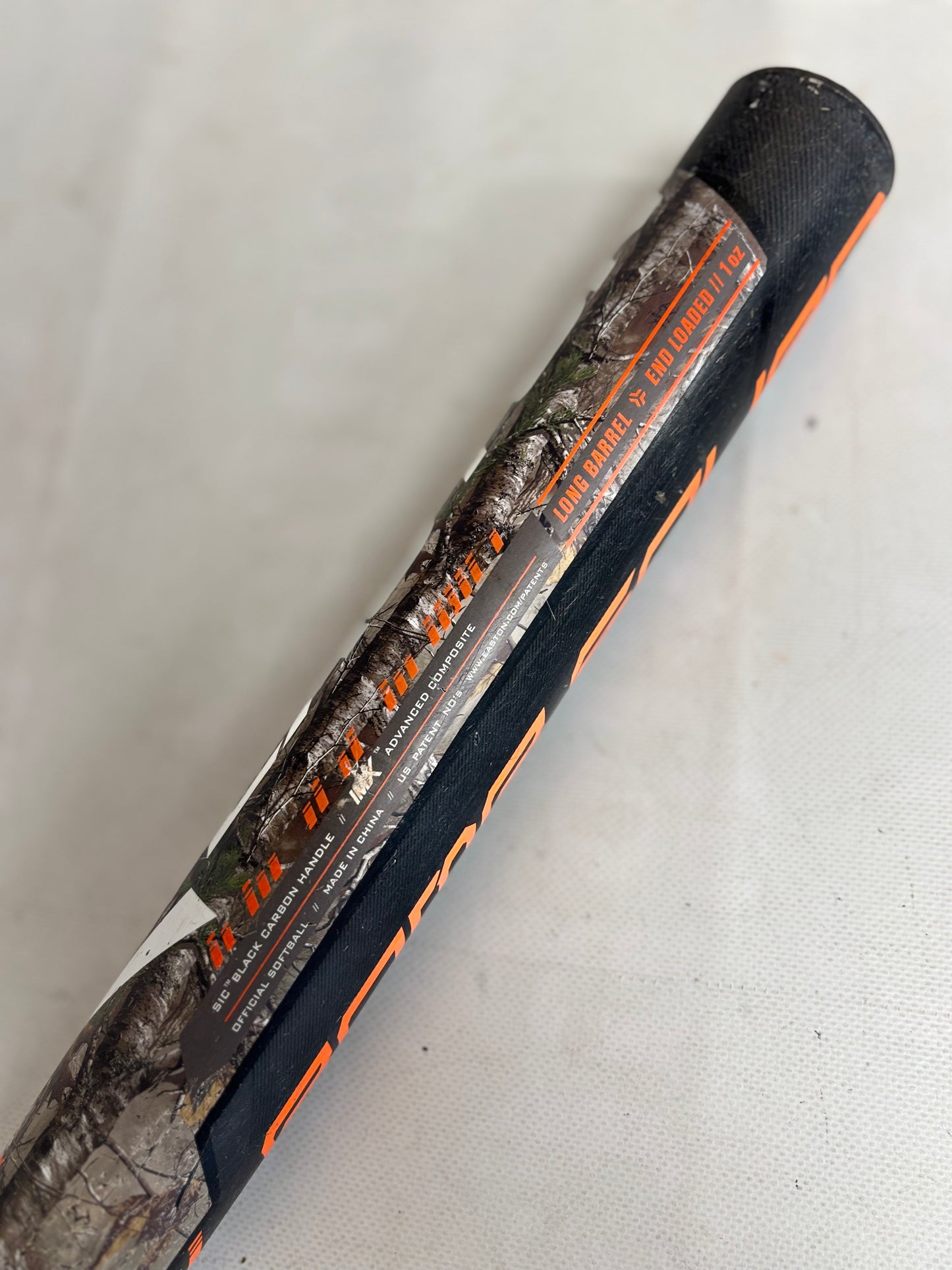 Easton Bomb Squad Realtree Camo Slowpitch Softball Bat 34in Drop -8 (used)