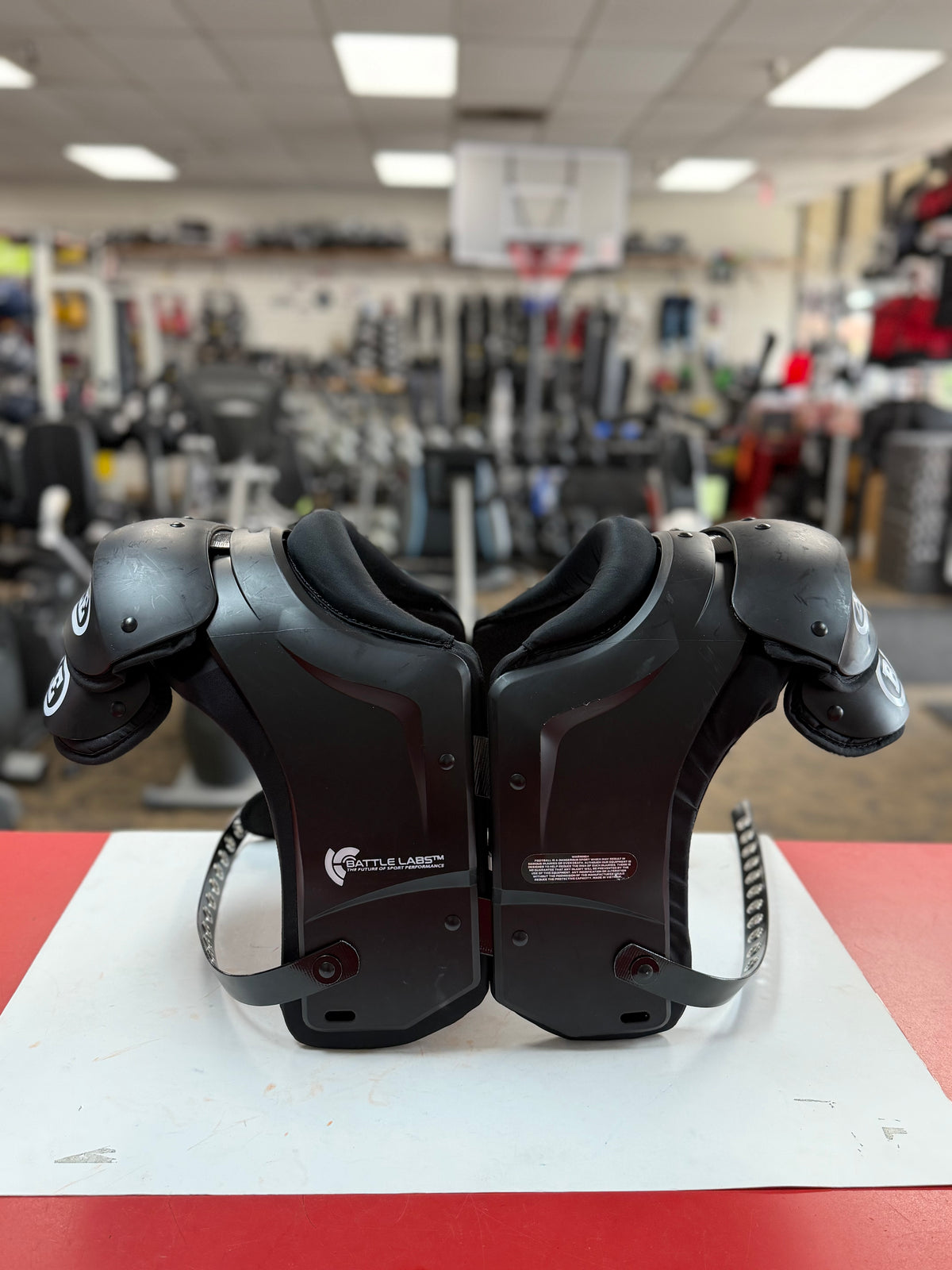 Battle Defender Football Shoulder Pads - Adult Small 17”-18” DISCOUNTED