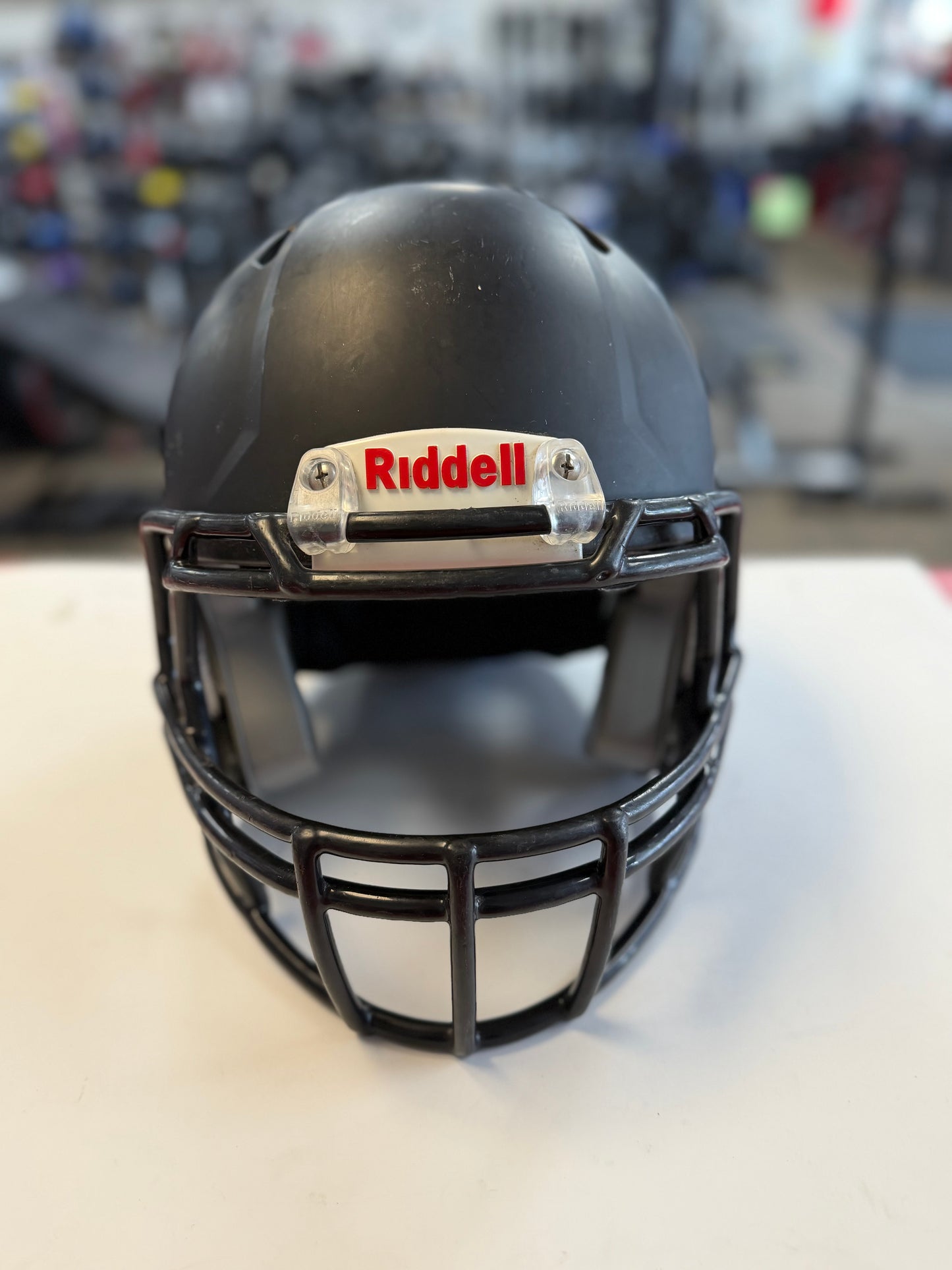Riddell Victor Youth Small 2019 Matte Black Football Helmet (used)