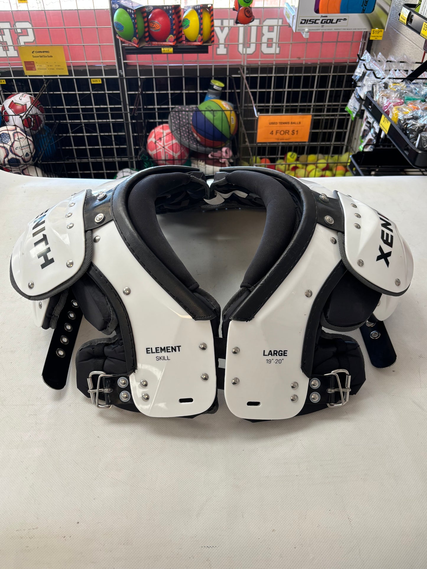 Xenith Element Skill Adult Large 19”-20” Shoulder Pads (used)