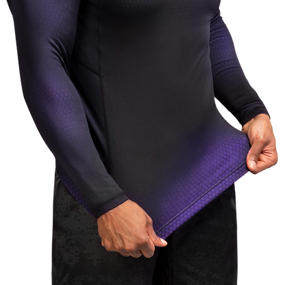 Hayabusa Fusion Long Sleeve Rash Guard Black / Purple