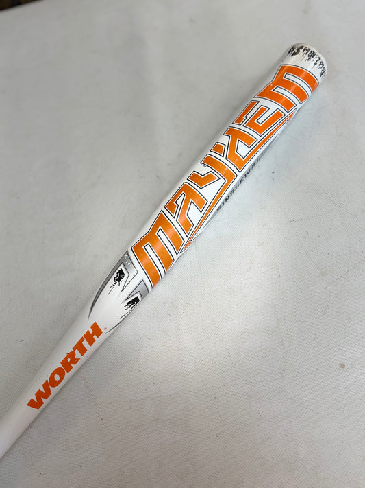 Worth Mayhem Single Wall Slowpitch Softball Bat 34in Drop -6