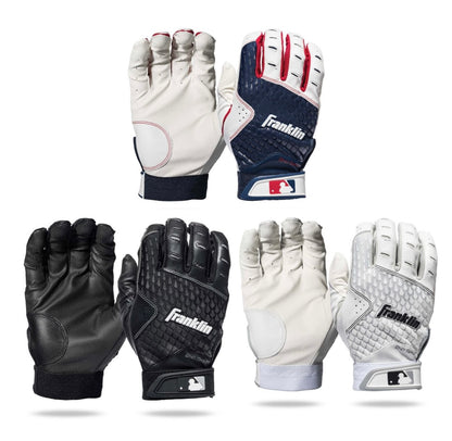 Franklin Sports Nex-Skinz Official MLB Youth Batting Gloves M Medium - Black Franklin Sports Nex-Skinz Official MLB Youth Batting Gloves M Medium - Black
