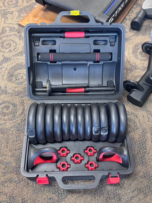 Plastic weight set