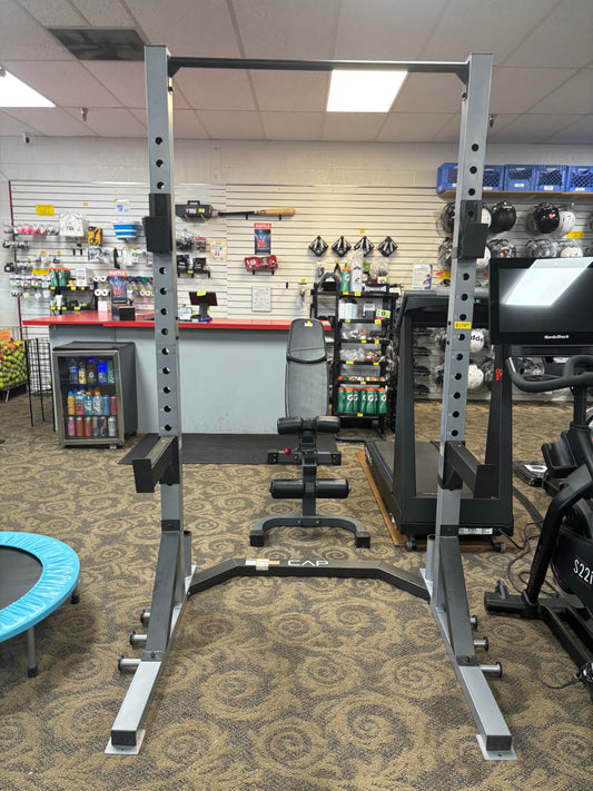 1/2 Rack With Squat and Bench J Hooks