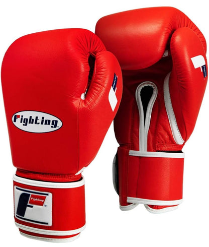 Fighting Fury Velcro Gloves - Durable Full Grain Leather, Impact Absorbing Foam, Comfortable Fit