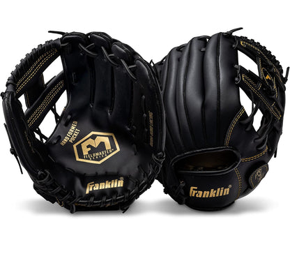 Franklin Field Master Baseball + Softball Glove | Right-hand Throw | Lightweight Synthetic Leather