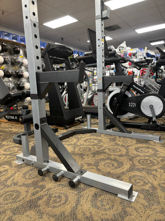 1/2 Rack With Squat and Bench J Hooks