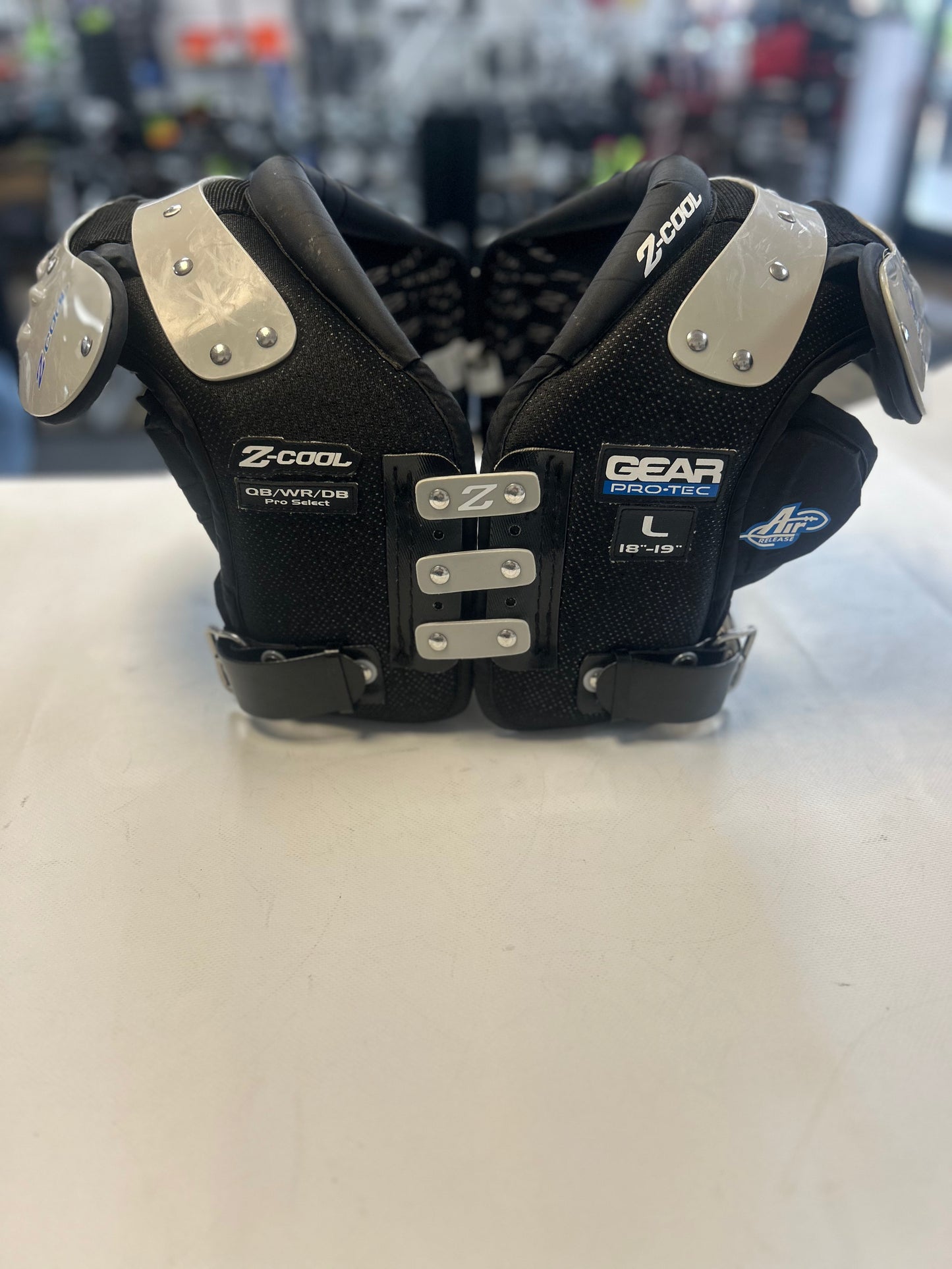 Z-Cool QB/WR/DB Shoulder Pads - Large (Used)
