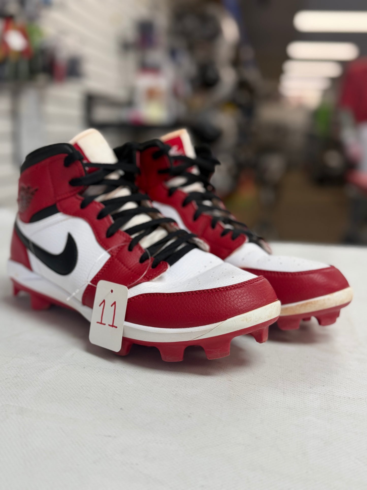 Jordan 1 High Baseball Cleats (size 11, used)